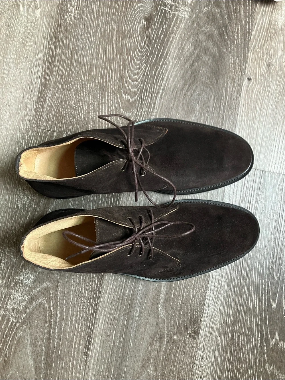 Barneys New York CO-OP  Dark Brown Suede Chukka Boots